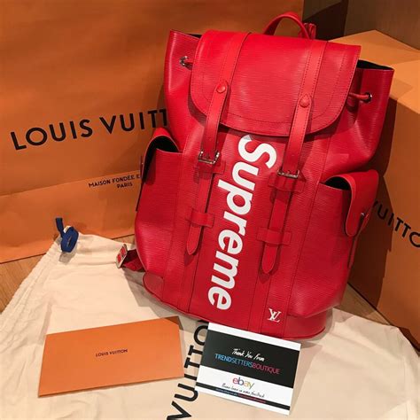 lv backpack supreme|louis vuitton supreme backpack men.